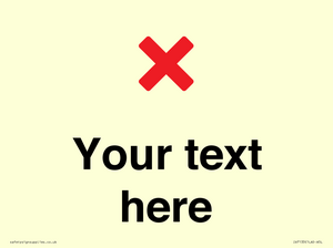 Custom plain background, red cross sign